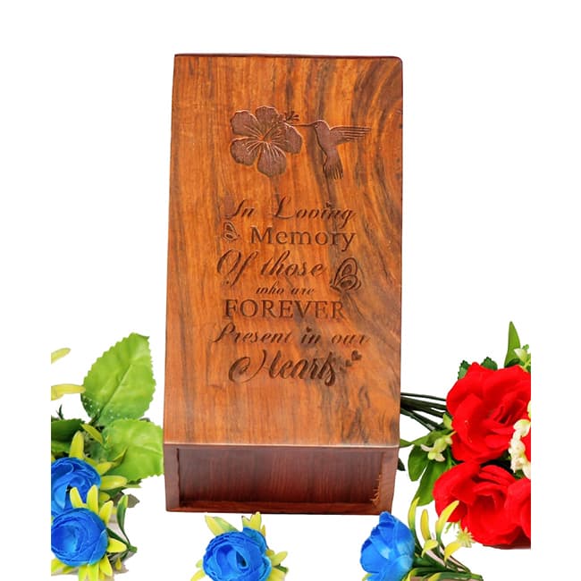Hummingbirds Memorial Keepsake Urn Design Pattern F410