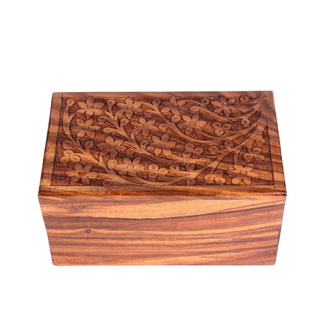 Shiny Glossy Memorials Floral Tree of Life Urn F432
