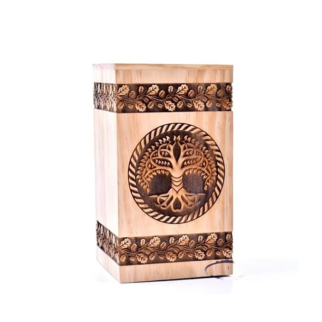 Eco-Friendly Urn for Pet Tree of Life Handmade Cremation Urn Box F412