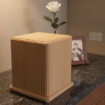 plain beech wood cremation urn01