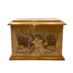 sea bass wooden funeral urn01