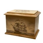 ship pattern cremation urn01