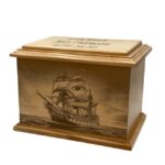 ship pattern cremation urn03
