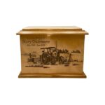 tractor and farmer wooden urn01 (1)