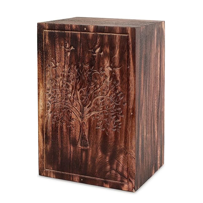 tree of life wooden urn05