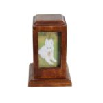 wood pet urn wooden dog urn01