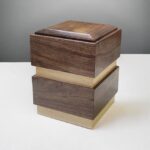 wooden cremation urn for human01