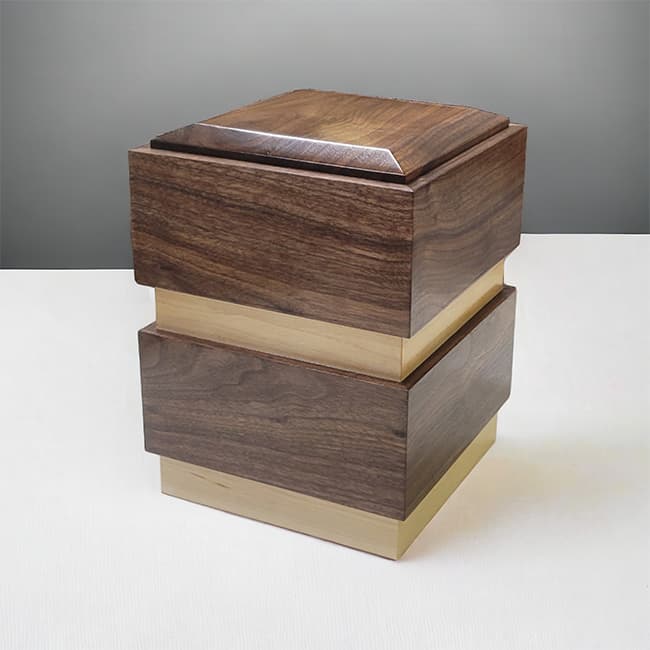 wooden cremation urn for human01