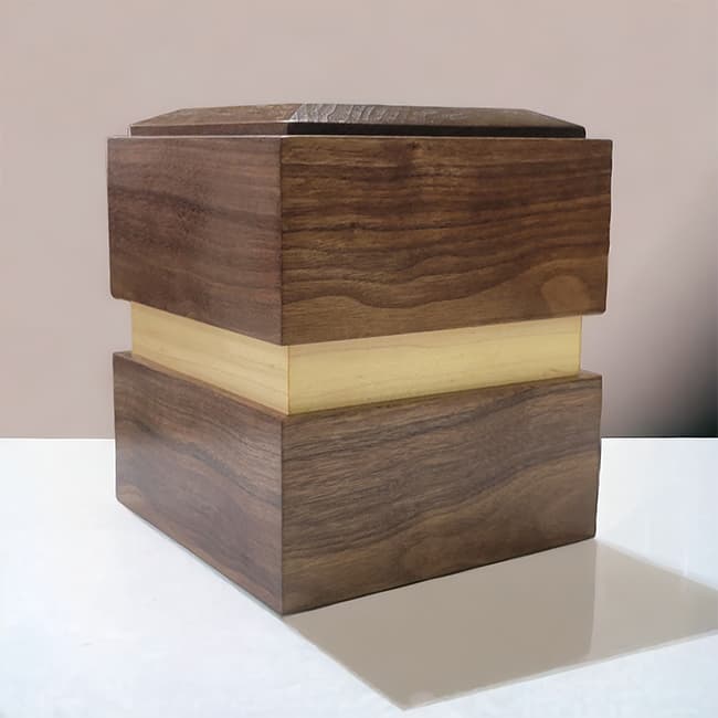 wooden cremation urn for human06