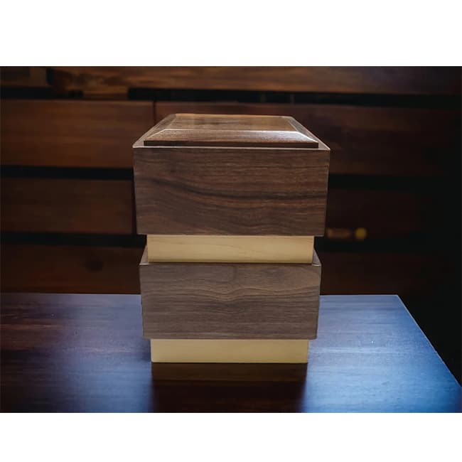 wooden cremation urn for human08