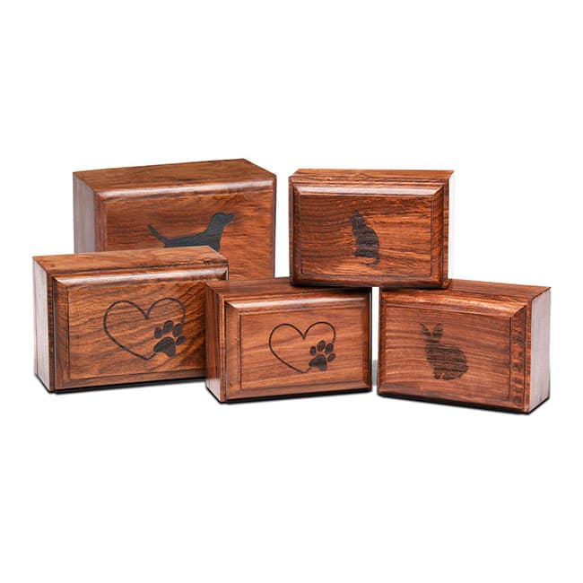 Small type Wooden Pet Cremation Urn F389