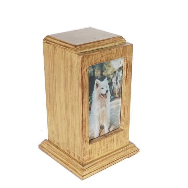 Wooden Photo Frame Urn for Display Pet Ashes F382