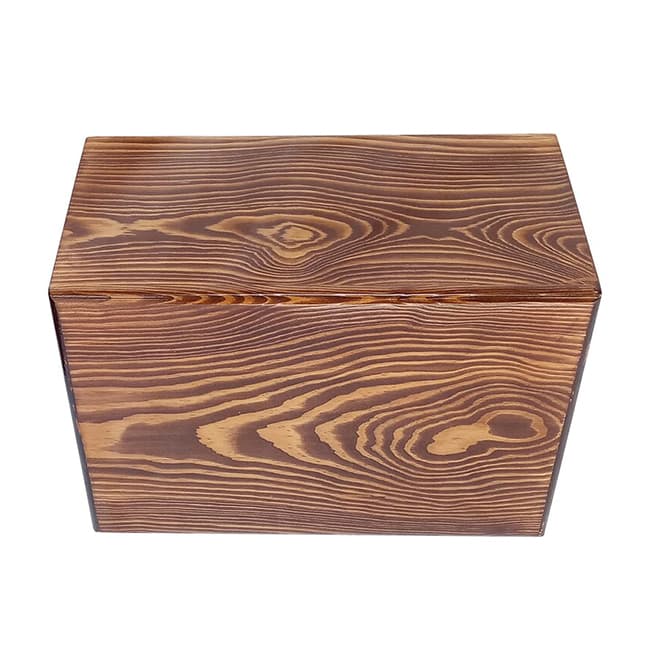 Natural Ripples Pattern Wood Cremation Urn for Ashes F429