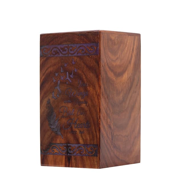 peace bird wooden urn02