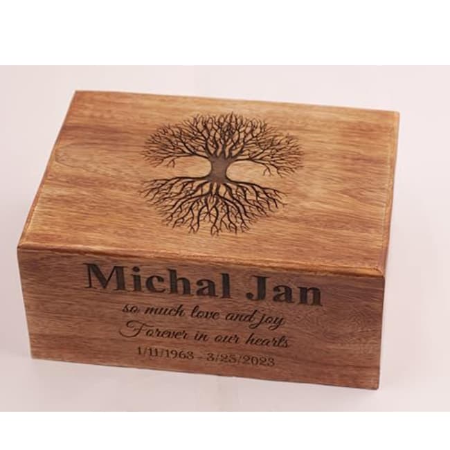 tree wood cremation urn02