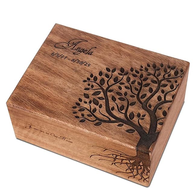 tree wood cremation urn07
