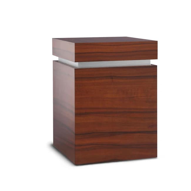 MDF Cremation Urn with Wood Laminate Finish F380