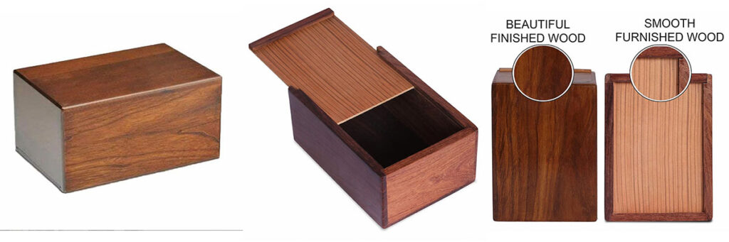 high quality wooden pet funeral urn (2)