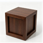 large cube pet urn with 4 photo frames (4)