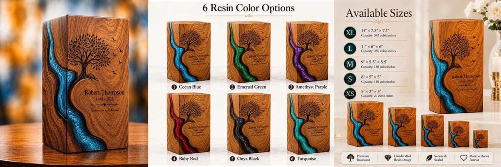 american tree of life wooden urn (2)