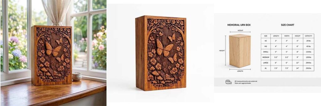 rosewood memorial keepsake urn (2)