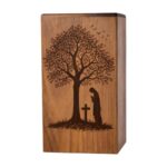 cremation urn box with praying person (5)
