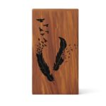 feather & birds wooden urn box (1)