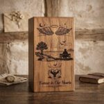 handcrafted style wooden urn01